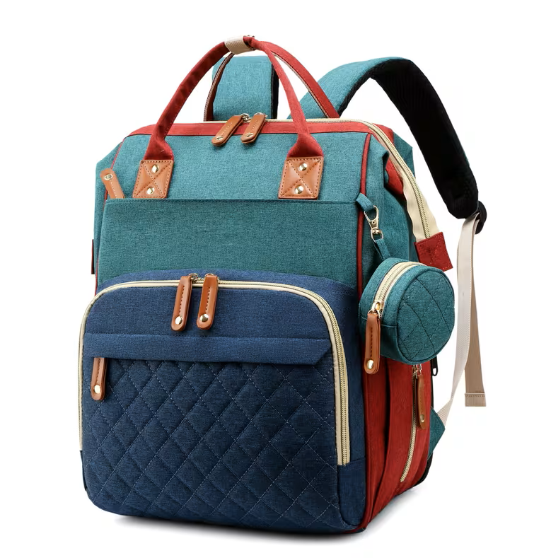 First Embrace Convertible Diaper Bag - Multicolor